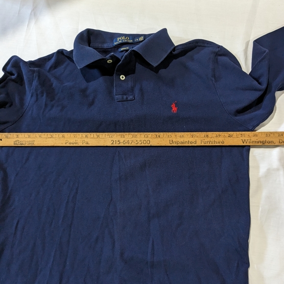 Polo Ralph Lauren pull over, long sleeve top. Blue long sleeves - Picture 4 of 6